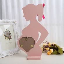 New Wooden Photo Picture Frame Pregnant Women Mom Wedding Couple Home Room Decor 2024 - buy cheap