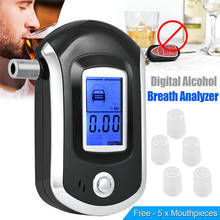 2020 New Digital Breath Alcohol Tester Mini Professional Police AT6000 Alcohol Tester Breath Drunk Driving Analyzer LCD Screen 2024 - buy cheap