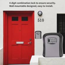 New wall Mounted Code Keys Box Lock 4 Digit Combination Password Key Storage Organizer Box Home Security Alloy Key Box 2024 - buy cheap