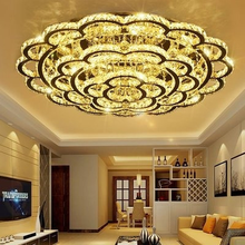 Modern Plum Blossom Led Ceiling Chandeliers Lamp Lustre Crystal Chrome Metal Bedroom Led Chandelier Lighting Dimmable Led Lights 2024 - buy cheap