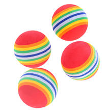 10Pcs 38mm Soft Golf Swing Practice Foam Balls Sponge Practice Rainbow Balls Cute Small Pet EVA Toys Outdoor Golf Training Balls 2024 - buy cheap