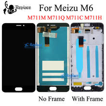 5.2 inch Black/White For Meizu M6 M711M M711Q M711C M711H Meilan M6 LCD Display Touch Screen Digitizer Assembly With Frame 2024 - buy cheap