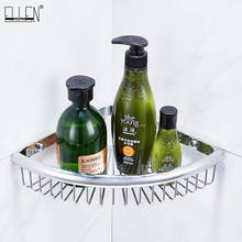 Bathroom Shelf Single Level Corner Shelves Copper Triangle Basket Soap Holder Chrome Shampoo Shelf EL0043 2024 - buy cheap