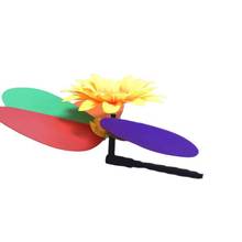 Moinho de vento girassol colorido, giratório, decoração de jardim, quintal, crianças, presente de brinquedo, ambiente externo 2024 - compre barato