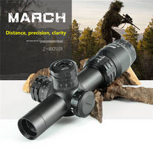 Hot new March 2-8x20 IR Tactical RiflesScope 20mm 11mm mount Optics Rifle Scopes sight HD R/G Hunting Scopes night vision scope 2024 - buy cheap
