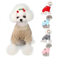 Winter Dog Clothes Puppy Pet Cat Sweater Jacket Coat For Small Dogs Warm Soft Dog Jacket Sweater Pet Jackets Pet Accessories 2024 - buy cheap