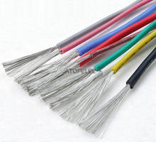 Cable de silicona suave UL3239, Cable Flexible de cobre estañado UL 14/15/16/18/20/22/24/26/3000 AWG, 2M, 28/30 V, 200Deg.C, negro/rojo/azul 2024 - compra barato