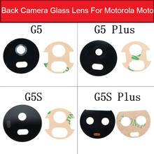 Cubierta de lente de cámara trasera para Motorola G5 Plus G5s Plus Marco de módulo de lente de protección de vidrio de cámara trasera con adhesivo 2024 - compra barato
