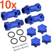 Wholesale 10Sets/lot 17mm Wheel Hex 30mm Longer Enhanced Mount Adapter Cover Hub 89108 For HSP 1/8 Scale Monster Truck Truggy 2024 - buy cheap