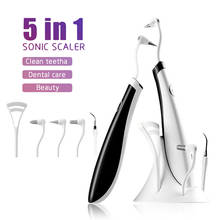 Raspador Dental eléctrico 5 en 1, limpiador de cálculo Dental, herramienta para eliminar manchas de sarro, blanqueador Dental 2024 - compra barato
