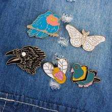 Fashion Parrot Eagle Pigeon Butterfly Brooches Badges Cute Pins Gifts For Friends Wholesale Jewelry 2024 - buy cheap