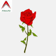 Aliauto flores adesivos de carro rosas elegantes misteriosas acessórios decalque do vinil para bmw toyota avensis honda skoda inteligente, 15cm * 7cm 2024 - compre barato