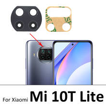 2 unids/lote de cubierta de lente de cámara trasera para Xiaomi Mi 10T Lite, con pegatina adhesiva 2024 - compra barato