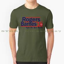Крутая дизайнерская футболка Роджерс Барнс 16 дюймов, модная футболка, баки, Стив Роджерс, комиксы нерди, президент гражданской войны 2024 - купить недорого