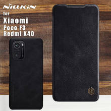 Nillkin для Xiaomi Poco F3 Pro Чехол qin из искусственной кожи полный 360 чехол для телефона защитный чехол-накладка на заднюю панель для Poco F3 Redmi K40 Pro Plus 2024 - купить недорого
