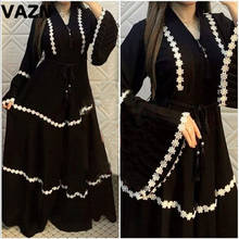 Новинка 2020, официальное элегантное платье VAZN с капюшоном и длинным рукавом, блестящее Бандажное Черное макси-платье, уличное женское повседневное сексуальное платье 2024 - купить недорого