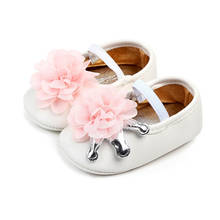 Обувь для новорожденных с цветочной короной; обувь для первых шагов; нескользящая обувь для маленьких девочек; обувь для маленьких принцесс; детская обувь; Schoenen 2024 - купить недорого