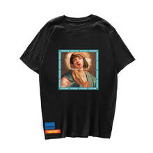 Virgin Mary Men's T-Shirts 2020 Funny Printed Short Sleeve Tshirts Summer Hip Hop Casual 100% Cotton Tops Tees Streetwear 2024 - buy cheap