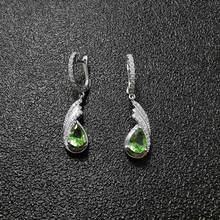 MH Diaspore Zultanite Gemstone feather earring 925 Sterling Silver Created Color Change for woman Wedding gift Fine Jewelry box 2024 - buy cheap