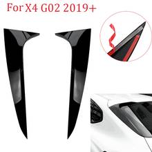 Janela traseira do carro lado spoiler guarnição para-bmw x4 g02 2019 + 2024 - compre barato