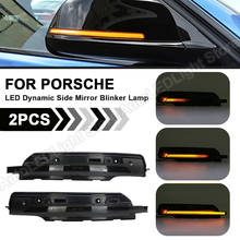 2Pcs For Porsche Macan 2014 2015 2016 2017 2018 2019 2020 Dynamic Sequential LED Side Mirror Blinker Light Turn Signal Lamp 2024 - buy cheap