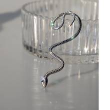 FFLACELL-pendientes con diamantes de imitación para mujer, aretes con forma de serpiente, estilo Punk, 2020 2024 - compra barato