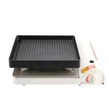 22*25cm Portable BBQ Grill Pan Non-Stick Charcoal Grill Plate Butane Gas Stove Cooker Party Picnic Terrace Beach Barbecue Tray 2024 - buy cheap