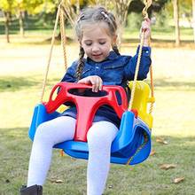 Baby Safety Swing Seat Kids Outdoor Indoor Funny Toys Children Baby Low Back PE Plastic Basket Fun Crazy Games Photography Props 2024 - buy cheap