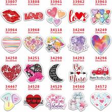 Suministros para manualidades DIY, accesorios de costura con dibujos animados para el Día de San Valentín, molde de resinas planas impresas, 10 piezas PR-33807 2024 - compra barato