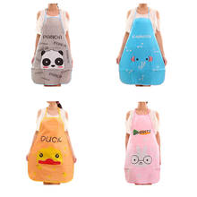 Cute Cartoon Waterproof Apron Kitchen Restaurant Cooking Bib Aprons Kitchen Cleaning Tools 2024 - buy cheap