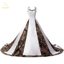 Bealegantom Sexy Sweetheart Lace White and Camo Wedding Dresses 2021 Long Lace Up Camouflage Bridal Gowns Vestido De Novia 2024 - buy cheap