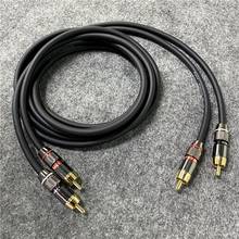 24K Gold Plated RCA Cable Audiophile Audio Line for CD Player Amplifier 2024 - buy cheap