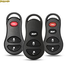 Jingyuqin 3/4BTNS Remote Car Key Fob Shell For Chrysler Grand Voyager PT Cruiser Dodge Ram Dakota Conversion Van Jeep Cherokee 2024 - buy cheap