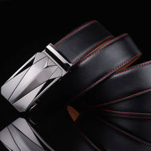 Plyesxale-cinturón automático para hombre, marca de lujo, correa de cuero genuino, cinturón informal, Cinto Masculino G8 2024 - compra barato