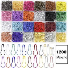 Imzay 1200 Pcs Metal Pins Bulb Gourd Pins Pear Shaped Pins Metal Clips Knitting Stitch Markers Tag Pins Clips DIY Sewing Kit 2024 - buy cheap