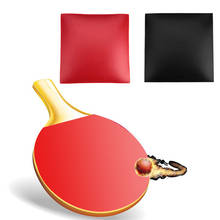 Резиновая ракетка для настольного тенниса, красная, черная накладка для пинг-тенниса, Высококачественная профессиональная Накладка для игры в помещении, портативная, прочная, практичная 2024 - купить недорого