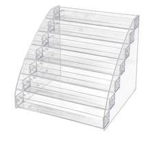 7 Tier Rack Acrylic Clear Nail Polish Display Cosmetic Varnish Organizer Stand Holder Manicure Tool Storage Box 2024 - buy cheap