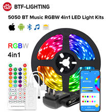 5050 RGBW 4in1 Bluetooth Music APP LED Light Strip Kits RGB with White 4 Colors in 1 3000K 6000K LED Strip for Bedroom Desk Home 2024 - buy cheap