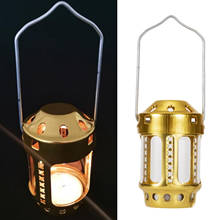 Mini suporte de vela decorativo dourado, suporte de velas decorativo de metal para casamento, festa, pátio, chá, acampamento, lanterna de pendurar 2024 - compre barato