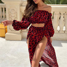 Conjunto de Bikini Bandeau con estampado de leopardo para mujer, traje de baño de dos piezas con realce, estilo brasileño, 2021 2024 - compra barato