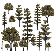 Árvore em miniatura modelo ho n escala para construção de paisagem de trem de paisagem ferroviária 2024 - compre barato