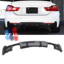 CF Kit  Carbon Fiber Rear Diffuser Bumper Lip For BMW 4 Series F32 F33 F36 Dual Exhaust M Tech Body Kit Car Styling 2024 - buy cheap