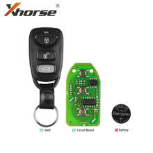 Xhorse XKHY00EN Wire Remote Key VVDI2 for Hyundai Type 3 Buttons 1 Piece 2024 - buy cheap