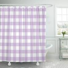 Green Abstract Pastel Purple Plaid Checkered Gingham Pattern Red Shower Curtain Waterproof Polyester Fabric 60 x 72 Inches Set 2024 - buy cheap