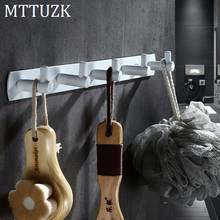 MTTUZK white Stainless steel Clothes hooks Kitchen hook simple row of hooks living room wall hanging door rear hook for cap,coat 2024 - buy cheap