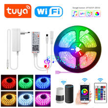 5M 10M 15M/ Smart Wifi LED Strip Tuya Roll 5050 RGB Dimmable LED Strip Work With Alexa Google Home Smart Life App Voice Control 2024 - buy cheap