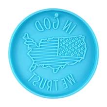 American Map Flag Keychain Epoxy Resin Mold Jewelry Pendant Silicone Mould DIY Crafts Decorations Ornaments Casting Tools 2024 - buy cheap