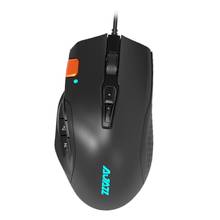 Ajazz aj337 macro progammable usb com fio teclado ergonômico 12 chave profissional gaming mouse para computador portátil desktop gamer ratos 2024 - compre barato