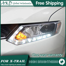 Headlights For Nissan X-trail 2014-2016 Rouge DRL Day Running Light Head Lamp LED Bi Xenon Bulb Fog Lights Car Accessory 2024 - buy cheap