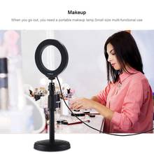 Dimmable LED Selfie Ring Light with Tripod Stand 4.7 inch Makeup Lamp With Selfie Phone clip for Live Studio Photo Camera Video 2024 - buy cheap